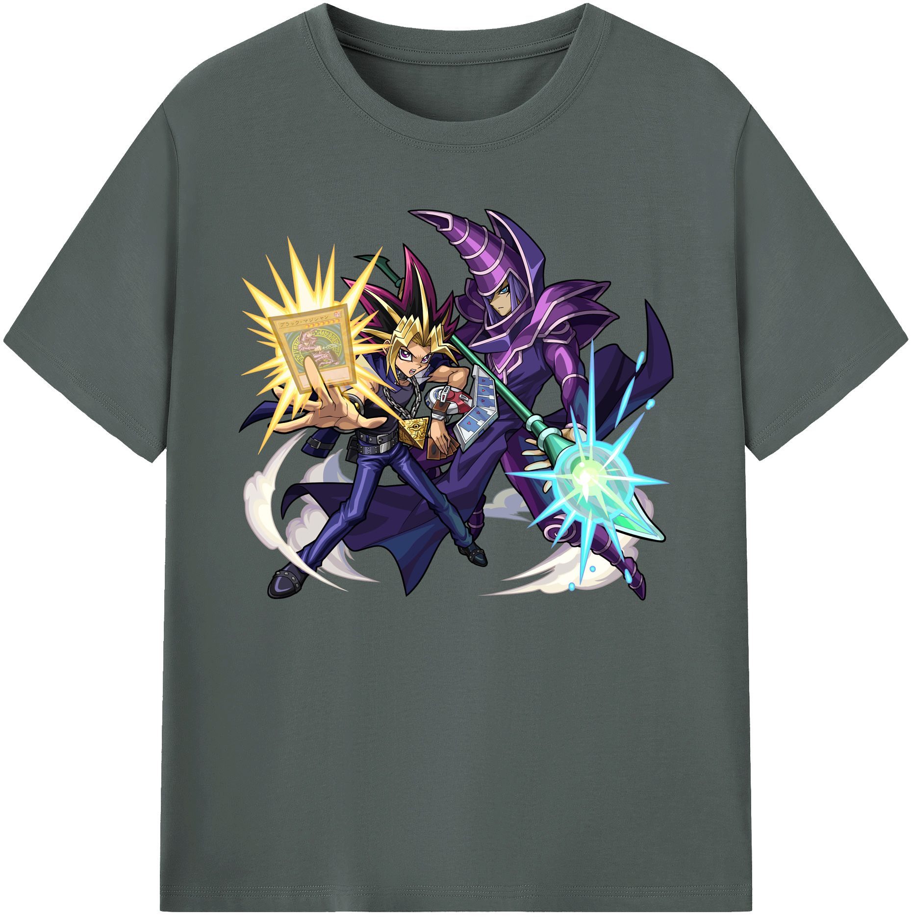 （画像用） 遊☆戯☆王 Yu-Gi-Oh! 綿100％ メンズ半袖Tシャツ｜肌触りやわらか＆通気性